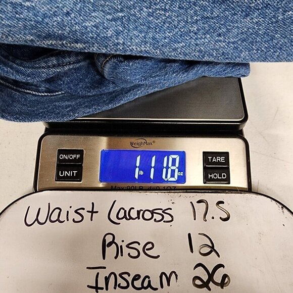 Tommy Hilfiger Women’s High Waisted Paper Bag Denim Cropped Jeans 90s Y2k 14‎ - Picture 12 of 12